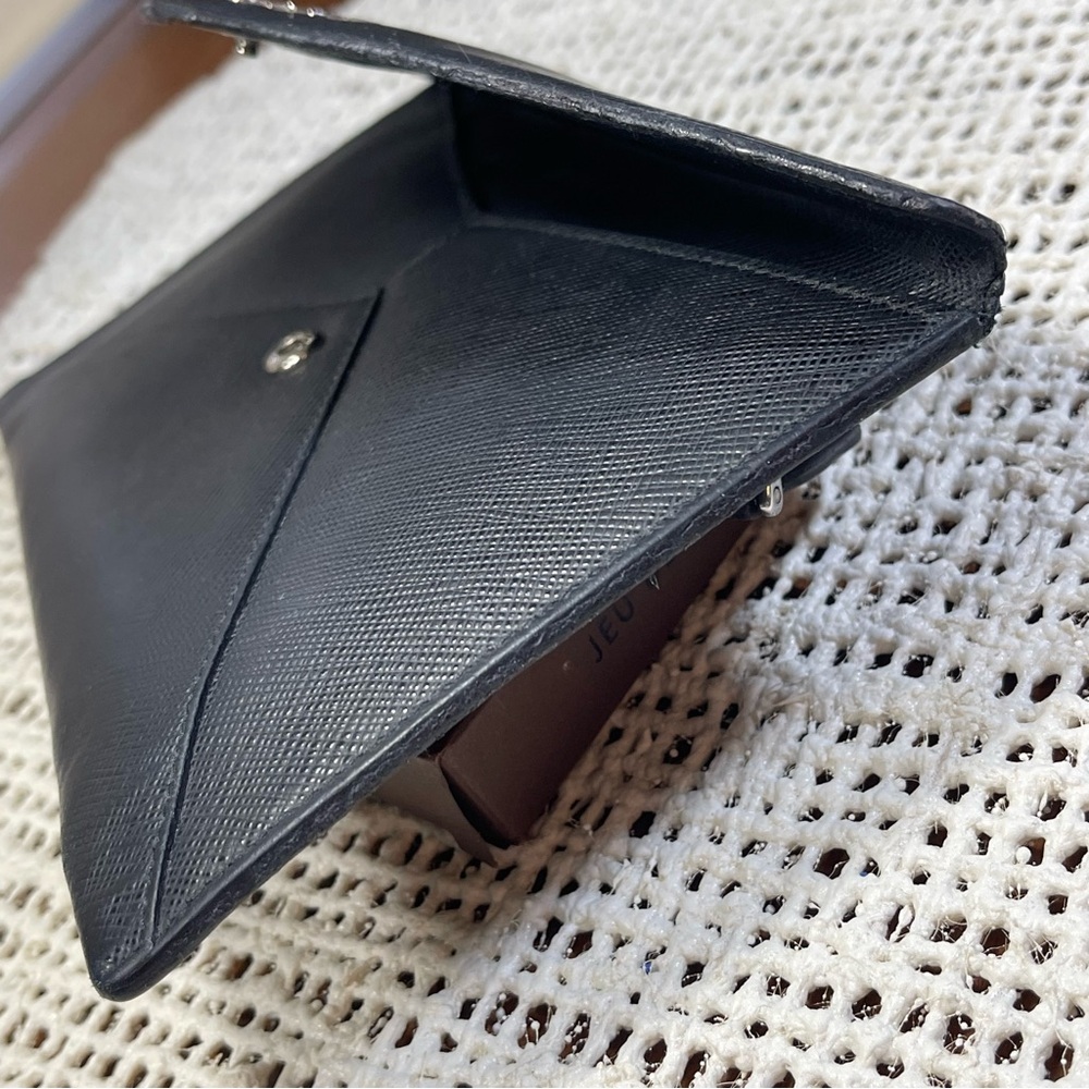 Prada Vitello Move Envelope Wallet in Black Saffiano Leather - Picture 4 of 16